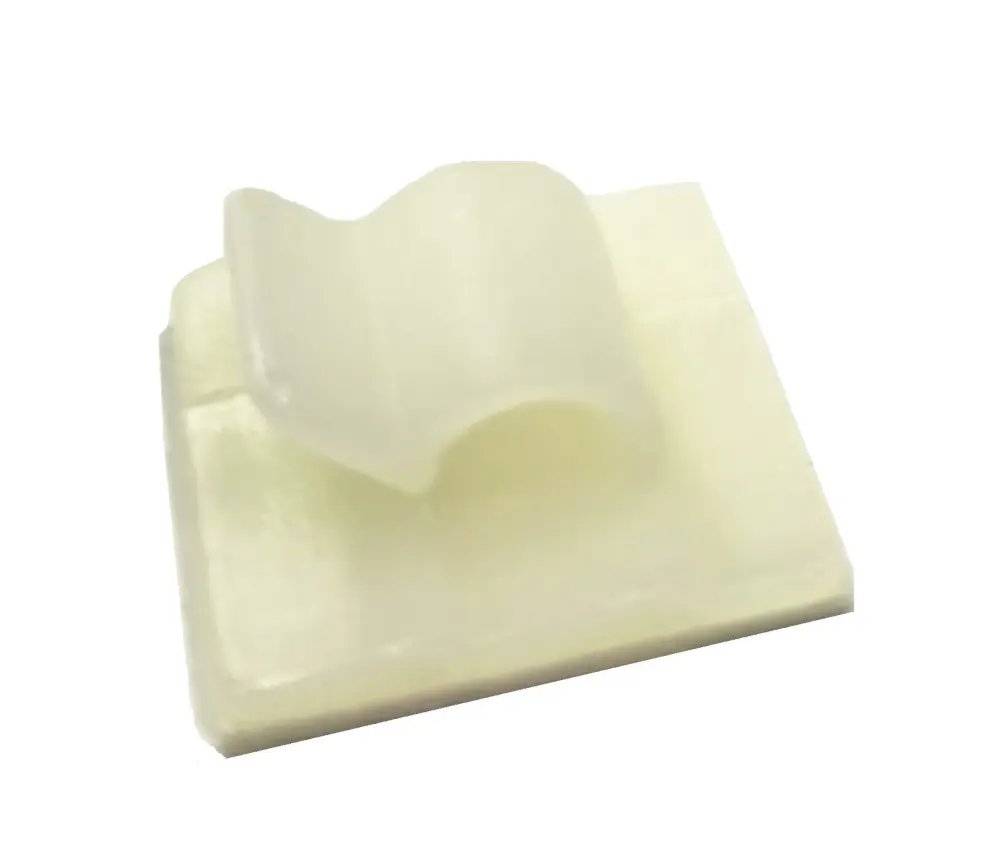 Abrazadera de cable de Nylon 66, montaje: Autoadhesivo, Ø cable máx. 4.9mm, 19 x 19 x 7.2mm