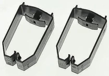 Abrazadera de cable HellermannTyton de PVC Negro, montaje: Tornillo, 35 x 36 x 20mm | 181-50440 HTWD-BWR-40X40-PC/ABS-BK