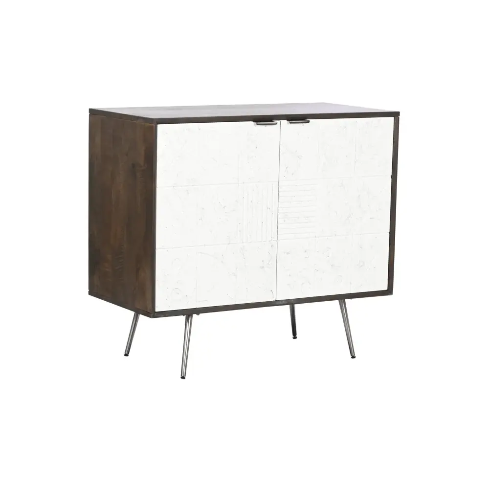 APARADOR MANGO ACERO 90X43X82 BLANCO