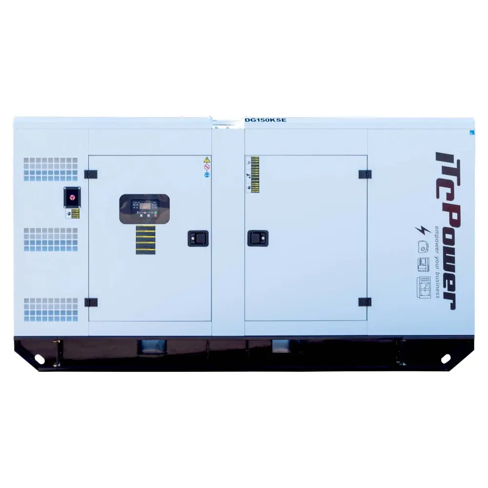 Grupo electrógeno trifásico ITCPower DG150KSE KOMPAK con Tornillerí Incluida