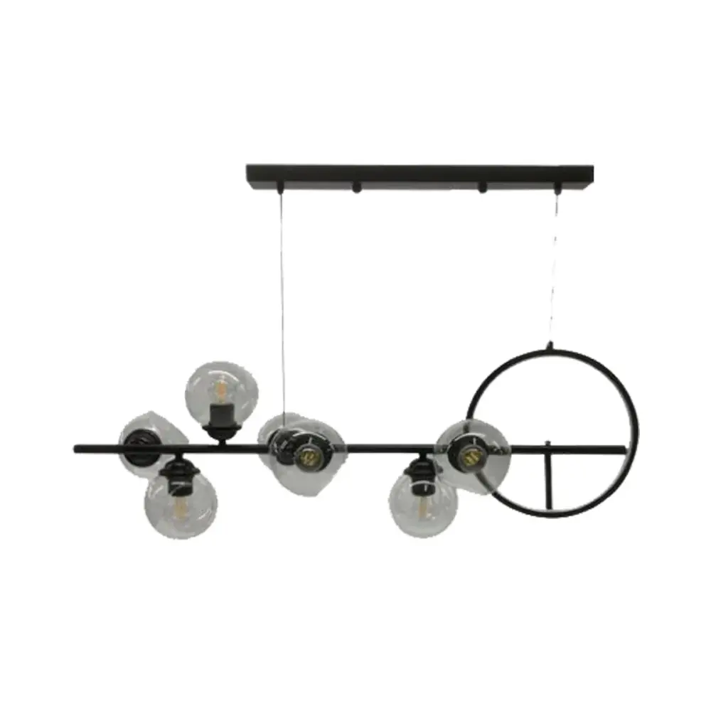 Lámpara Colgante Negra 7 Luces - 2CLAT43