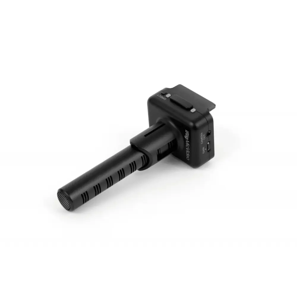 MICRÓFONO DIGITAL ADAPTABLE TIPO CAÑÓN IK MULTIMEDIA, COMPATIBLE PARA SMARTPHONES, TABLETAS Y CÁMARAS DSLR IK MULTIMED...
