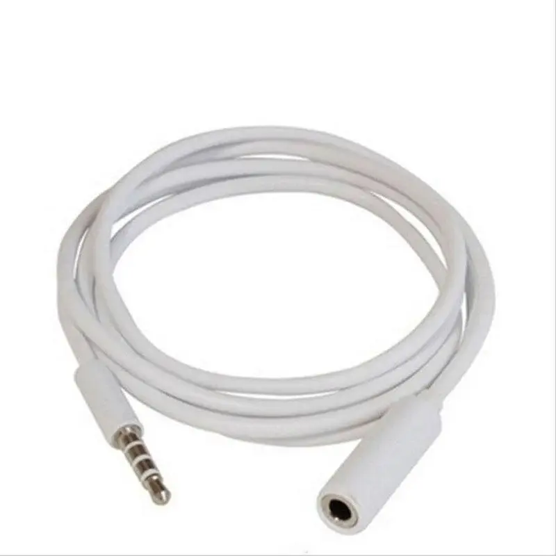 EXTENSION DE JACK 3.5mm PLUG 3.5mm MACHO DE 4 VIAS 1m COLOR BLANCO RADOX 705-052
