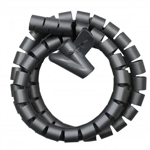 Ordenacables 1.5m - 25mm diámetro gris