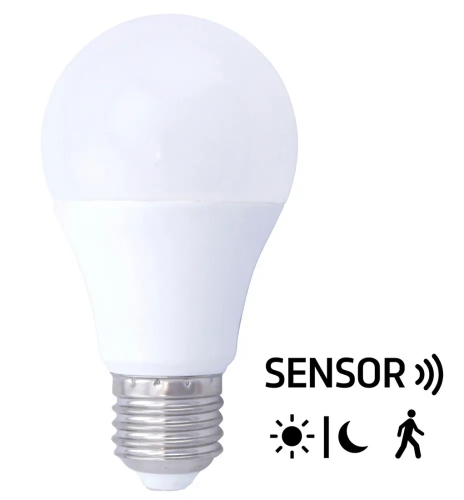 200680004 LAMPARA STANDAR LED SENSOR+CREPUSCULAR 9W 3000K con 3 Correas de Colores