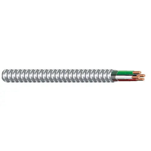 250' 10/2 Stranded Type MC Lightweight Aluminum Interlocked Armor Armorlite Cobrizo Conductor 600V
