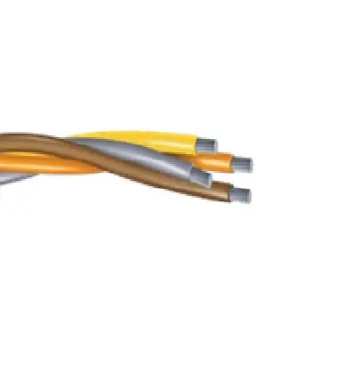 500' 250-4C Aluminio XHHW-2 XLPE Plex Cable BOYG 600/1000V