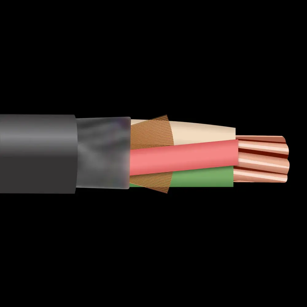 500' 3/0-4 Type W Multi-Conductor 2kV Transportable Power Cable
