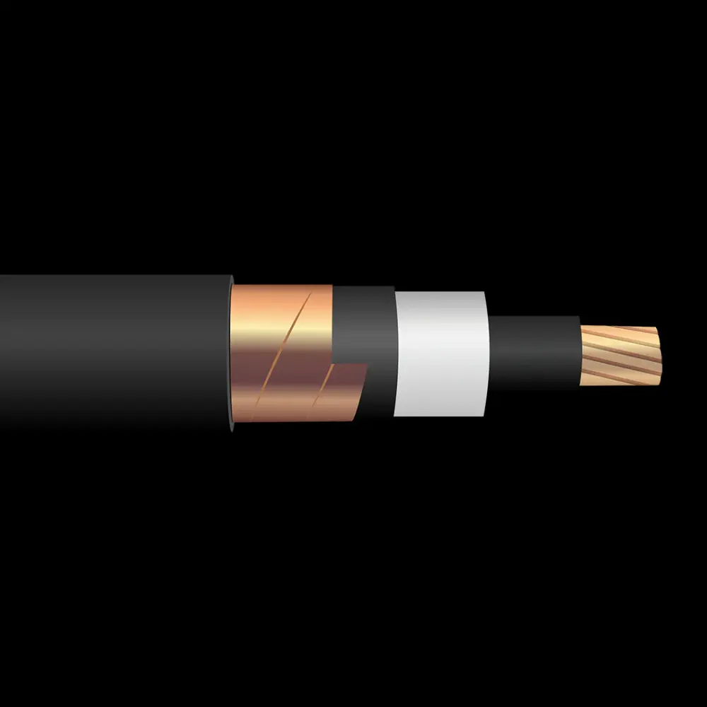 500 MCM MV105 EPR Insulation PVC Jacket Shielded 100% Or 133% Insulation Cobre Power Cable 5KV / 8KV