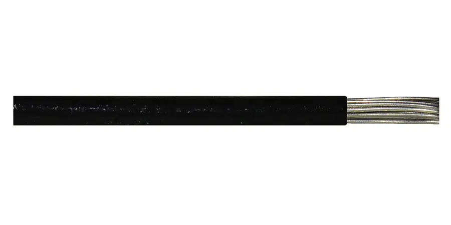 Alpha Wire 6713BK 22 AWG 600V 7/30 Stranding mPPE Insulation Azabache Hook Up Wire EcoWire Cable
