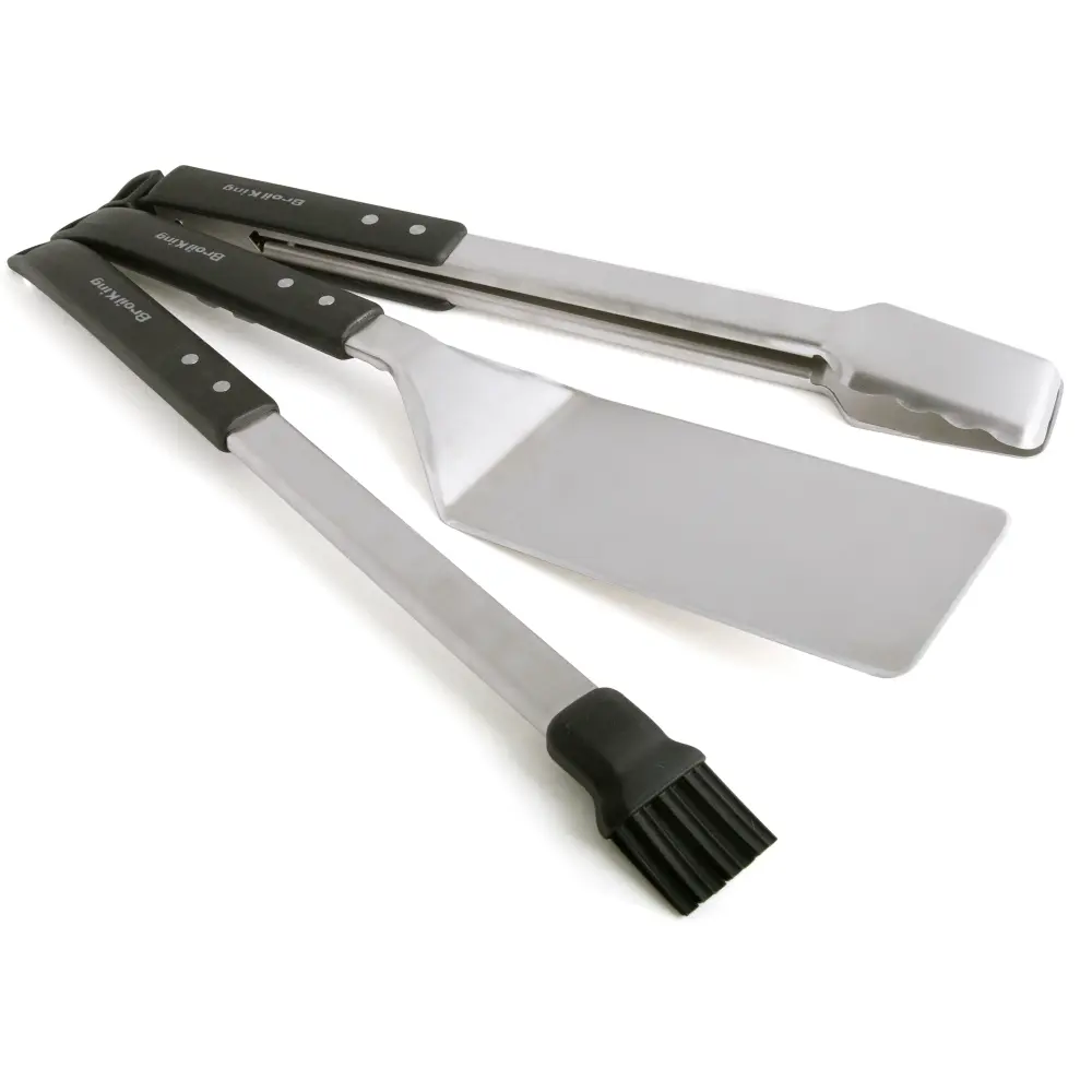 Broil King - Ensemble d'outils de Barbecue Impérial - 3 pièces Lavable Mano