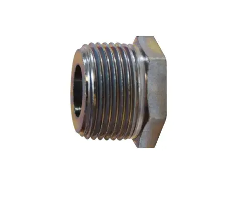 3/8" X 1/4" M X F Cinc Plated Steel Hex Bush Fittings 66502