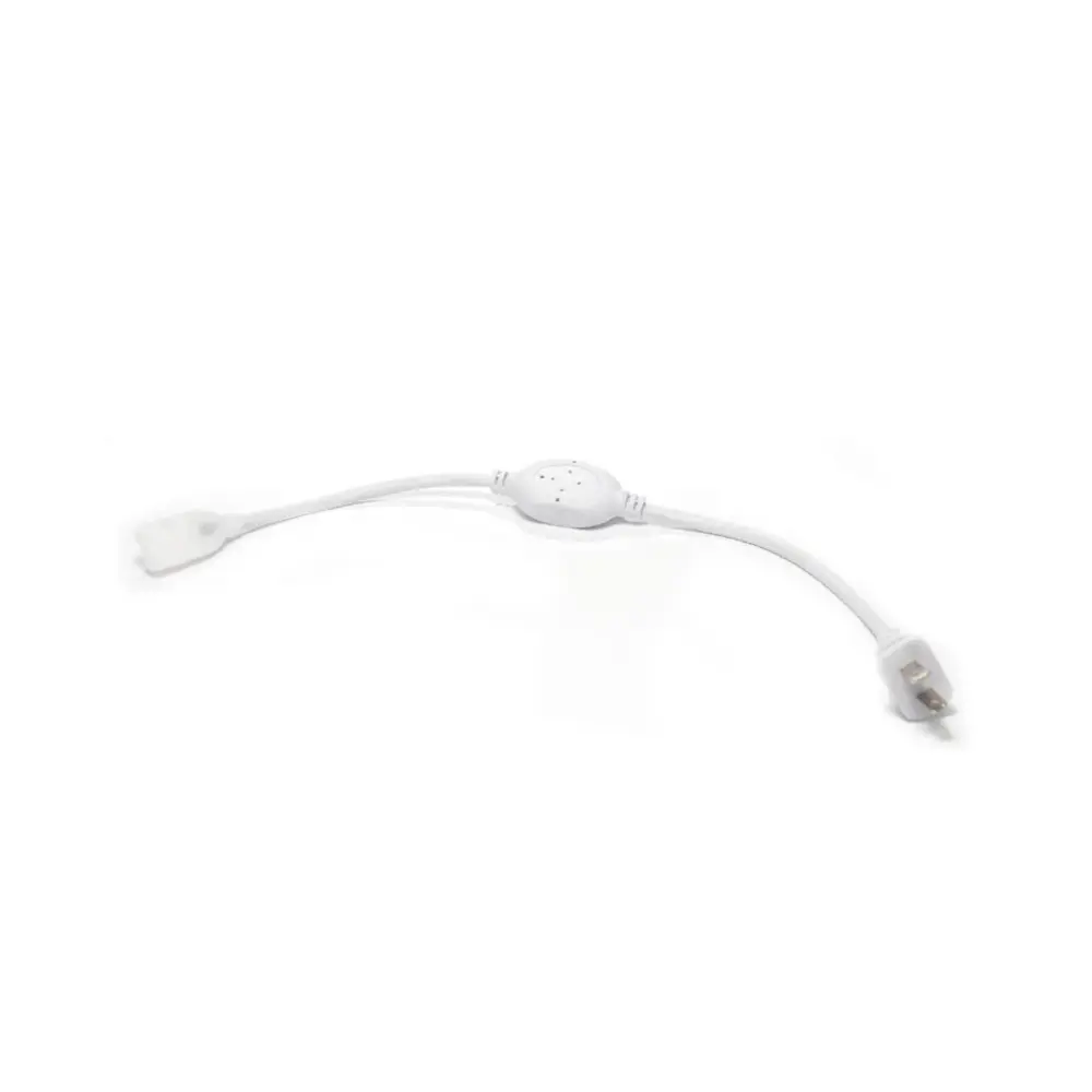 CONECTOR ELÉCTRICO CON CLAVIJA PARA MANGUERA LED STRIPE 110V