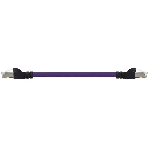Igus CAT9321002 26 AWG 4P Connector RJ45 Bare Cobrizo Shield TC Braid PVC Harnessed CAT5e Cable