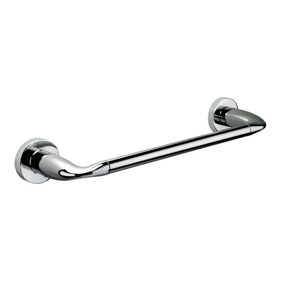 Porta salviette cm 31 ottone cromato Colombo Design collezione Sencillo Con fissaggio tassello e ad incollo con kit opzionale