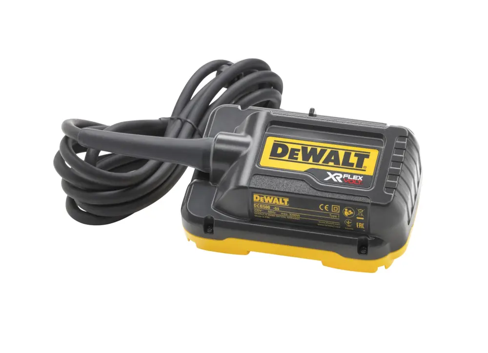 Dewalt dcb500-qs - adaptador de alimentación para 2 baterías xr flexvolt