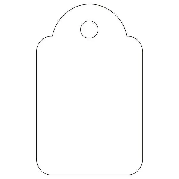 Apli Etiquetas Colgantes Blancas 18 x 29mm 200 U.