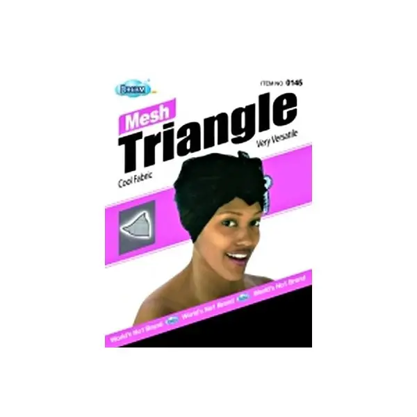 Bonnet turban triangle DRE145 red Wrap)