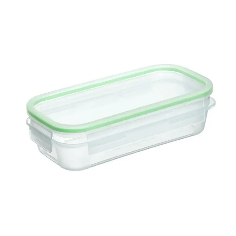 Contenedor alim.Clip salvo 0,75 l transp-verde