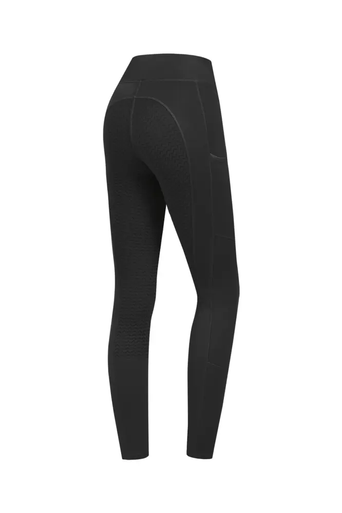 Ella Women's Full Grip Thermo Riding Tights Ébano 14
