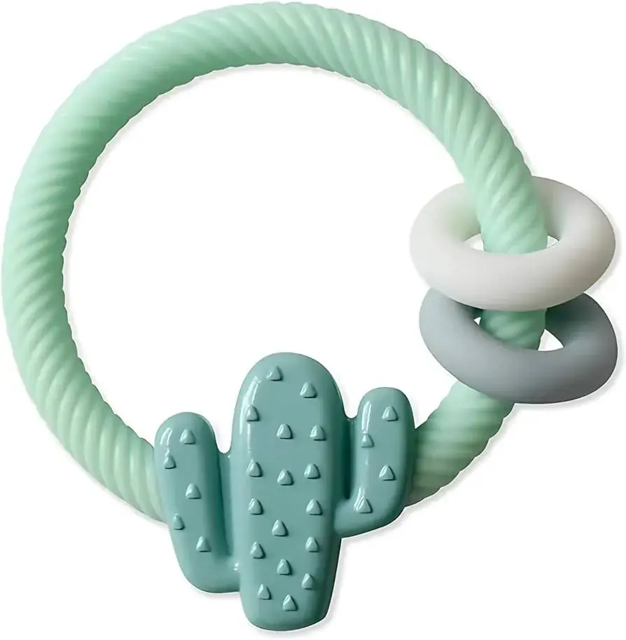 Itzy Ritzy Mordedor de silicona con sonajero con sonido de sonajero Compatible con Apple Watch