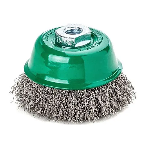 LessMann 426367 - LessMann cup brush 100 mm./M14x2.0 mm. ROH 0.30 crimped libre de óxido steel wire