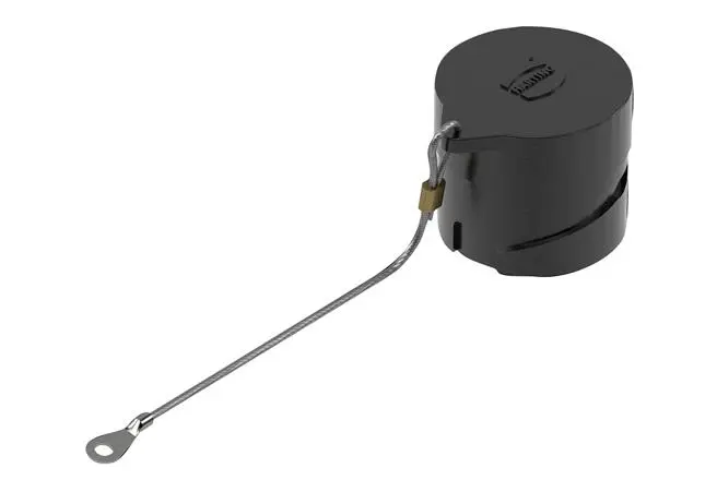 Tapa protectora Negro HARTING de Termoplástico, para utilizar con Carcasas | 19590201101