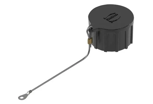 Tapa protectora Negro HARTING de Termoplástico, para utilizar con Carcasas | 19590202101