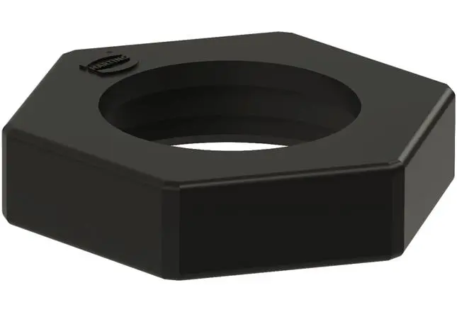 Tuerca para conector Negro HARTING de Termoplástico, para utilizar con Conectores circulares | 19590202102