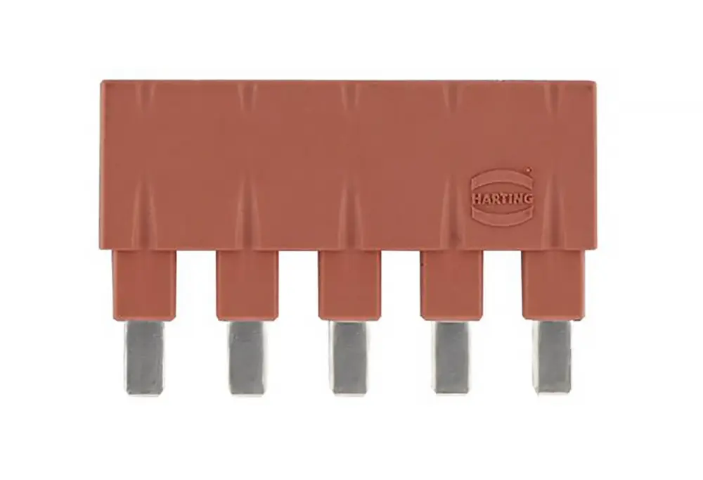 Tira de jumpers Macho HARTING Han ES Press, 5 vías, 1 fila, 5P, 500 V, 16A | 9330009833