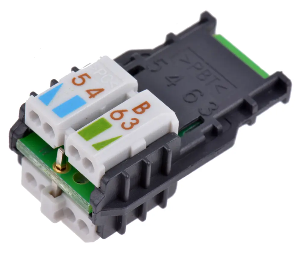 Gestor de cables Telegartner RJ45 para uso con Conector de campo RJ45 | F00020A2133