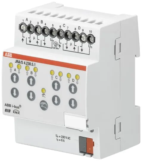 Módulo E/S para PLC ABB, para utilizar con Sistema de bus KNX | 2CDG110125R0011 JRA/S 4.230.5.1