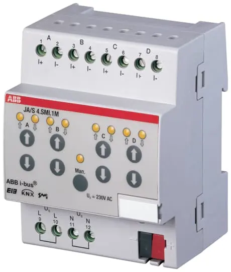 Módulo E/S para PLC ABB, para utilizar con Sistema de bus KNX | 2CDG110028R0011 JA/S 4.SMI.1M