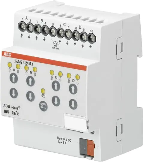 Módulo E/S para PLC ABB, para utilizar con Sistema de bus KNX | 2CDG110128R0011 JRA/S 4.24.5.1