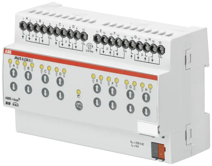 Módulo E/S para PLC ABB, para utilizar con Sistema de bus KNX | 2CDG110126R0011 JRA/S 8.230.5.1