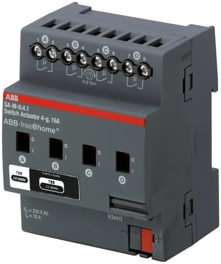 Módulo E/S para PLC ABB, para utilizar con Sistema de bus KNX | 2CDG510006R0011 SA-M-0.4.1