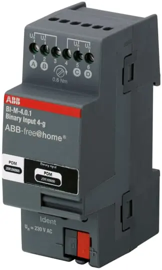 Unidad de entrada ABB, para utilizar con Sistema de bus KNX | 2CDG510004R0011 BI-M-4.0.1