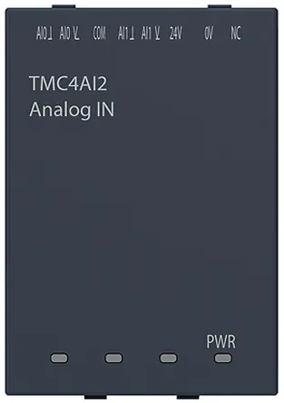 Módulo E/S para PLC Schneider Electric TM3, para utilizar con Modicon M241, 2 entradas tipo Analógico | TMC4AI2