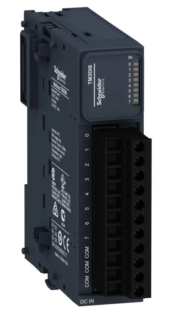 Módulo E/S para PLC Schneider Electric TM3, para utilizar con Modicon M221, Modicon M241, Modicon M251, 8 entradas | TM3DI8