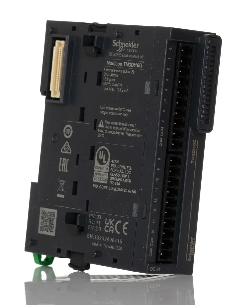 Módulo E/S para PLC Schneider Electric TM3, para utilizar con Modicon M221, Modicon M241, Modicon M251, 16 entradas tipo ...