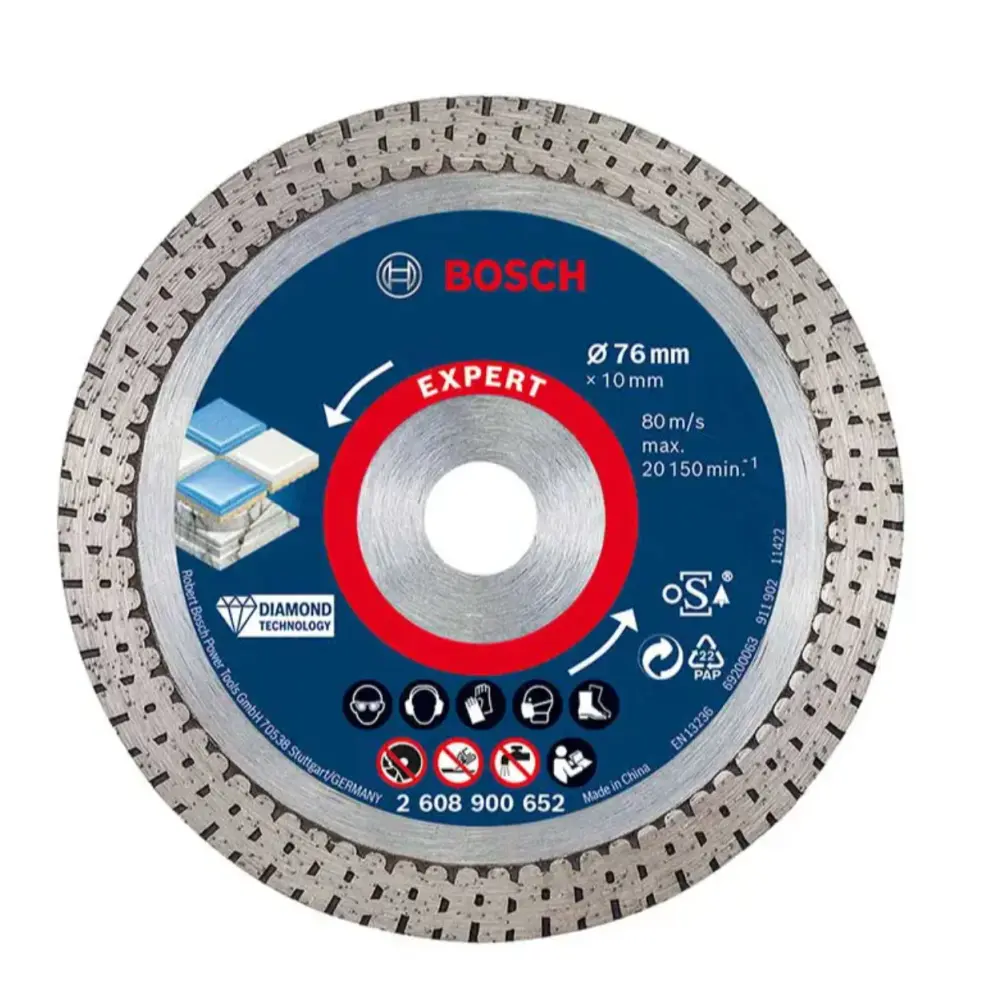 Disco diamantado Bosch EXPERT Hard De cerámica 76 x 1,5 x 10 mm