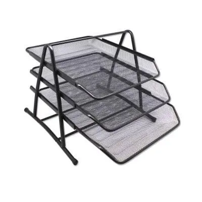 BISMARK BANDEJA DE REJILLA TRÍPTICO 35X30X24.5 CM NEGRA