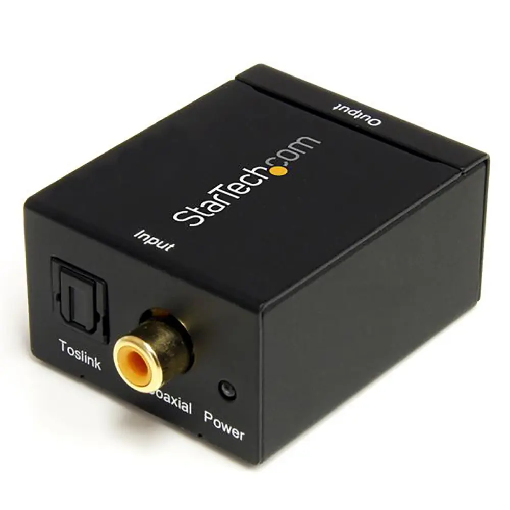 Adaptador StarTech.com SPDIF2AA, para Conversión óptica RCA