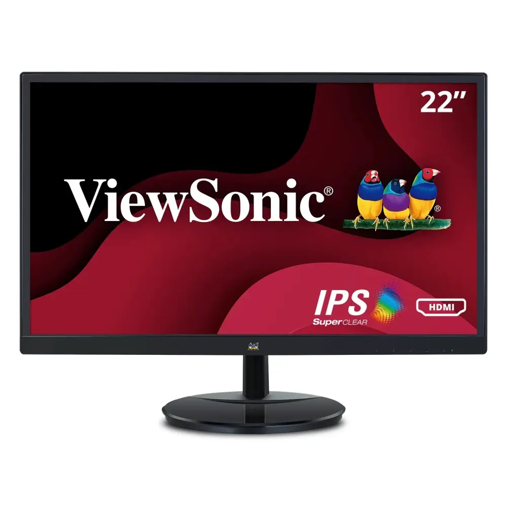 Monitor ViewSonic de 22" Full HD 1080p, 75Hz con Conexión HDMI con Reposamuñecas Incluido