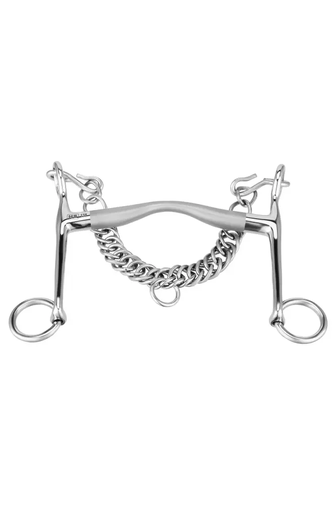 Bocado Weymouth Satinox, 14mm, Brazos 7cm Plateado 135 mm