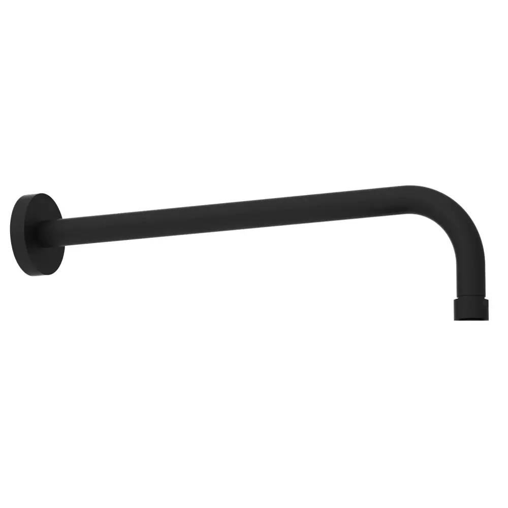 Braccio per soffione doccia tondo 34 cm nero fino
