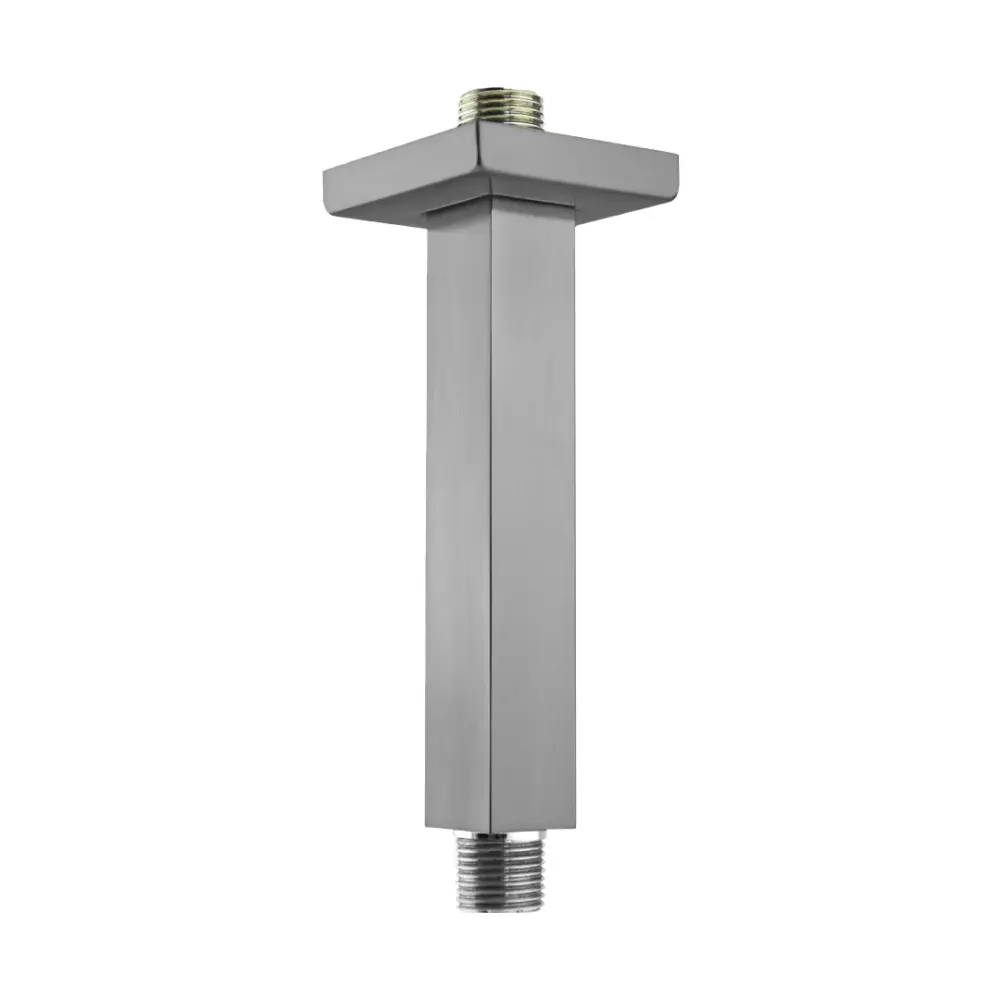 Brazo Cuadrado Techo para Regadera Acero Inoxidable "Gris Oxford"