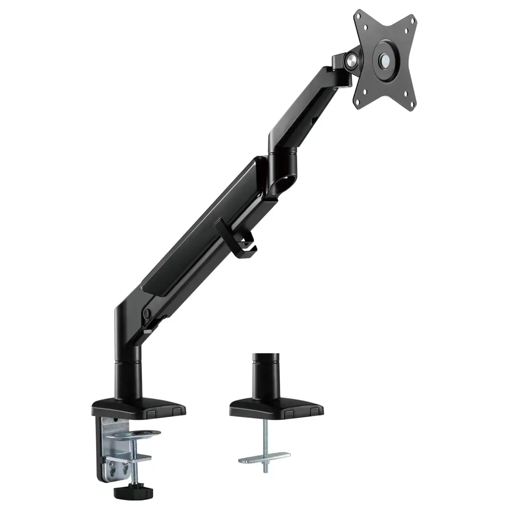 Soporte de monitor con muelle de gas Soporte de mesa Brazo de monitor Giratorio Inclinable Rotativo 13"-32" hasta 9kg VESA...