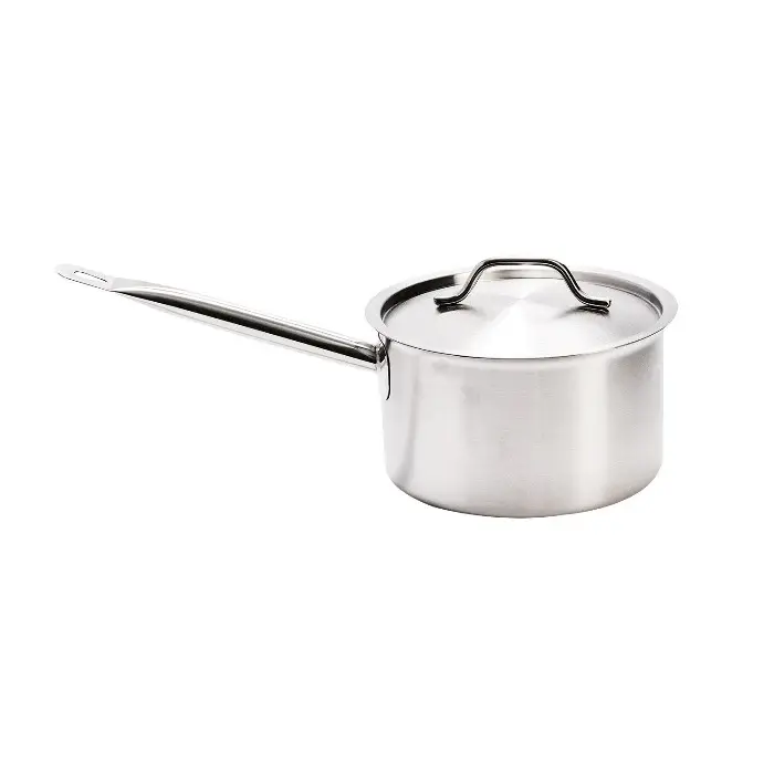 Cazo Recto con Tapa 22 cm 4.9 Lt Acero Inoxidable