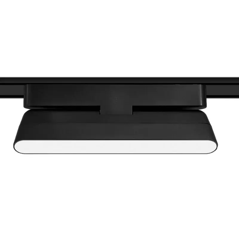 Foco riel magnético estrecho negro 12W 24° 48V 3000K - KOFO0014